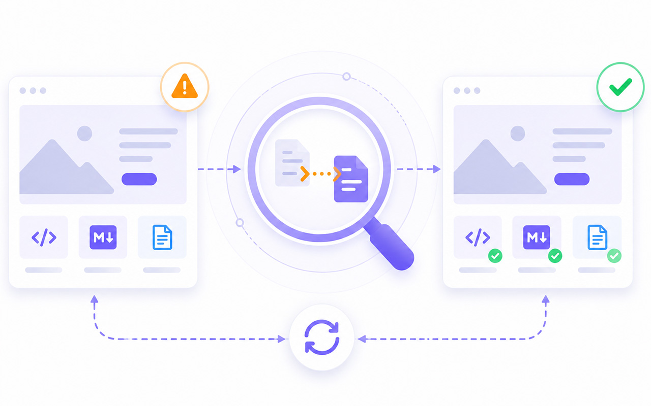 Content monitoring change timeline